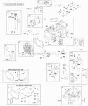 Cylinder PistonRing Crankshaft Gasket Kits Sump Diagram and Parts List for 28B702-0124-01  Briggs and Stratton Engine